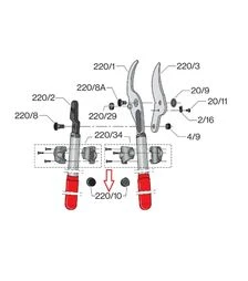 Амортизатор для сучкореза Felco 220/10