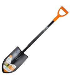 Лопата штикова Flora Американка з металевою ручкою 365×210×1170мм, 2,1кг (5045244)