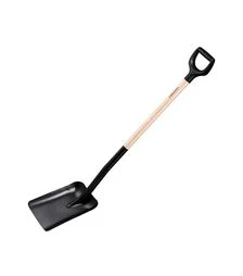 Лопата совкова Fiskars Solid, з дерев'яною ручкою (1066723)