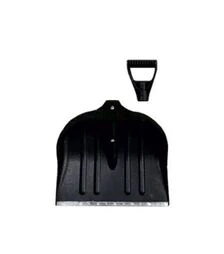 Лопата для снігу/зерна Grad Lite пластикова з оцинкованою планкою 490×495мм чорна (5049655)