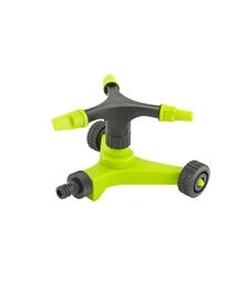 Зрошувач для поливу MASTERTOOL обертовий 3-ріжковий, 1/2", 12 м, на коліщатках (92-9332)