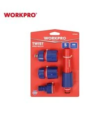 Насадка для поливу WORKPRO 1/2"-3/4" з комплектом з'єднувачів (WP334006)