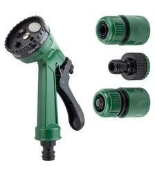 Набір для поливу Grad: пістолет-розпилювач 4 режими, 2 конектори ¾" + адаптер ½-¾" ABS (5012585)