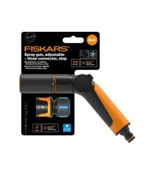 Пистолет-распылитель регулируемый Fiskars + коннектор для шланга (1065493)