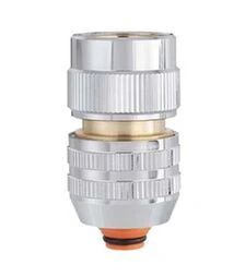 Коннектор Claber 1/2"-5/8" для поливочного шланга с системой аквастоп, металл (96110000).