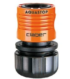 Конектор Claber 3/4" для поливального шлангу з системою аквастоп (86050000)