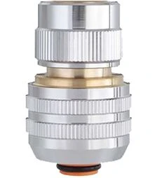 Конектор Claber 3/4" для поливального шлангу з системою аквастоп, метал (96140000)