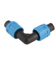 Коннектор 90° зажимной ХОЗЯЙСТВО 16 мм для капельной ленты (92-9158)