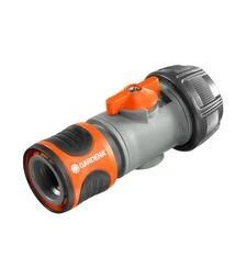 Коннектор GARDENA для шланга 3/4" с регулятором (02943-20.000.00)
