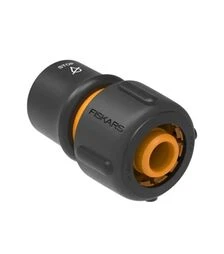 З'єднувач для шланга Fiskars LB30, 3/4", з аквастопом (1027084)