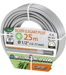  Шланг поливочный Claber Silver Elegant Plus 1/2, 25 м (91240000)