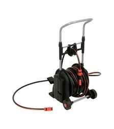 Шланг YATO Ø 1/2", 25 м, на автоматичній котушці з колесами, з прямим зрошувачем (YT-90120)