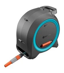 Шланг GARDENA Ø 3/8", 25 м, на атоматичній котушці Dual Hose Box, настінна/наземна (18695-28.000.00)