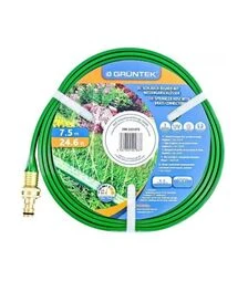 Шланг перфорированный GRUNTEK, 1/2", 7,5 м, с латунными коннекторами (296223075)