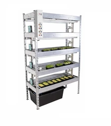 Стелаж гідропоніка автономний для мікрозелені, вітграс, ГЗК (DM-Rack)