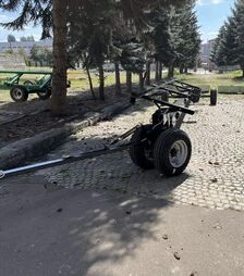 Візок для жниварок Profi Stan ЛАН-13,5, 9-12 м, 200х200х8+швелер, 4 колеса 10.00/75-R15.3