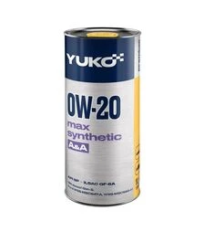 Моторное масло Yuko MAX SYNTHETIC A&A 0W-20, 1 л