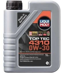 Моторное масло Liqui Moly Top Tec 4310 0W-30, 1 л