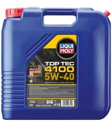 Моторное масло Liqui Moly Top Tec 4100 5W-40, 20 л
