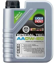 Моторное масло Liqui Moly Special Tec AA 0W-20, 1 л