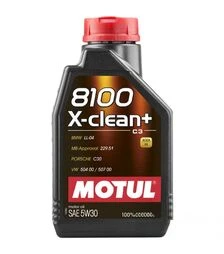 Моторное масло Motul 8100 X-clean+ 5W-30, 1 л