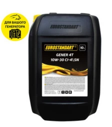 Моторное масло Eurostandart GENER 4T 10W-30 CI-4SN, 10 л