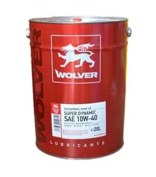 Моторное масло WOLVER SUPER DYNAMIC 10W-40, 20 л