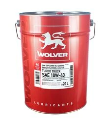 Моторное масло WOLVER TURBO TRUCK 10W-40, 20 л