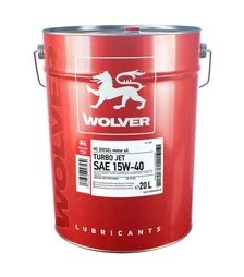 Моторное масло WOLVER TURBO JET 15W-40, 20 л