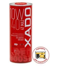 Моторна олива XADO Atomic Oil Red Boost 10W-40 4T MA2, 1 л