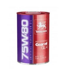 Трансмиссионная смазка WOLVER MULTIPURPOSE GEAR OIL 75W-80 GL-4, 1 л