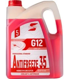 Антифриз S-POWER ANTIFREEZE 35 (G12) червоний, 5 кг