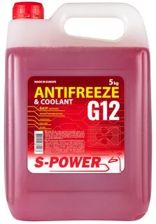 Антифриз S-POWER Antifreeze G12 Red, 5 кг