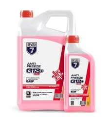 Антифриз 7FLAGS G12+ красный, 1л