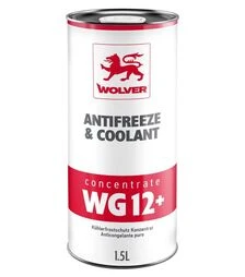 Антифриз WOLVER ANTIFREEZE & COOLANT CONCENTRATE (WG12+) красный, 1,5л