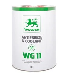 Антифриз WOLVER ANTIFREEZE & COOLANT (WG11) зеленый, 10 л