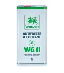 Антифриз WOLVER ANTIFREEZE & COOLANT (WG11) зелений, 5 л