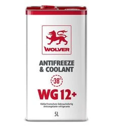 Антифриз WOLVER ANTIFREEZE & COOLANT (WG12+), 5 л