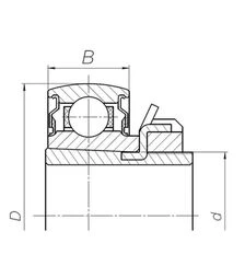 Підшипник кульковий з втулкою (1680204/H305)