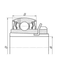 Підшипник кульковий ХАРП 680210 (680210А2НК7С17) Україна