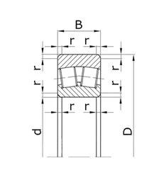 Підшипник роликовий 3608 (22308СА)