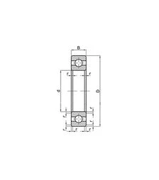 Підшипник кульковий ХАРП 307 (307А) (6307/50307) (8ГПЗ) Україна