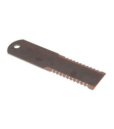 Ніж подрібнювача нерухомий зубчастий Claas 195x50x3 отвір 12 мм (737600.0)