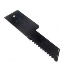 Ніж подрібнювача нерухомий зубчастий JD 198,5x50/32x3 отвір 6 мм (Z59033/HXE13024/9516450)