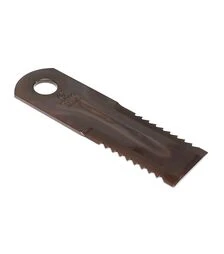 Ніж подрібнювача рухливий зубчастий Claas 173x50x4 отвір 20 мм з втулкою (755874.0)