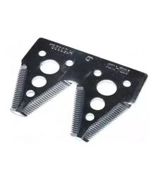 Сегмент ножа жниварки подвійний JD600 102x83x3 мм d=10,5 мм дрібна насічка 22 зуба (1348159)