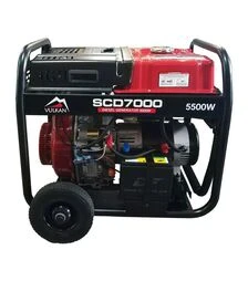 Генератор дизельный VULKAN SCD7000 5 кВт, трехфазный, на колесах