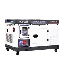 Генератор дизельный Könner&Söhnen KS 16-1/3E, 15 кВт, одно/трехфазный (KS 16-1/3E)