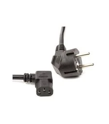 Кабель живлення PowerPlant C13, 2 м, 90° corner (CC360369)