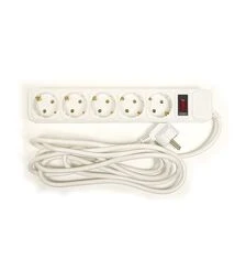 Мережевий подовжувач-фільтр PowerPlant 3x1,5 мм², 5 розеток, 3 м (PPSA10M30S5)